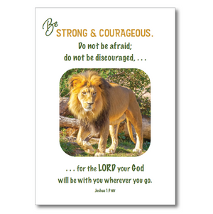 Inspirational card, with scripture (blank inside), with coordinating mini card