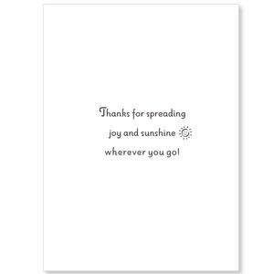 Thank you card, with scripture