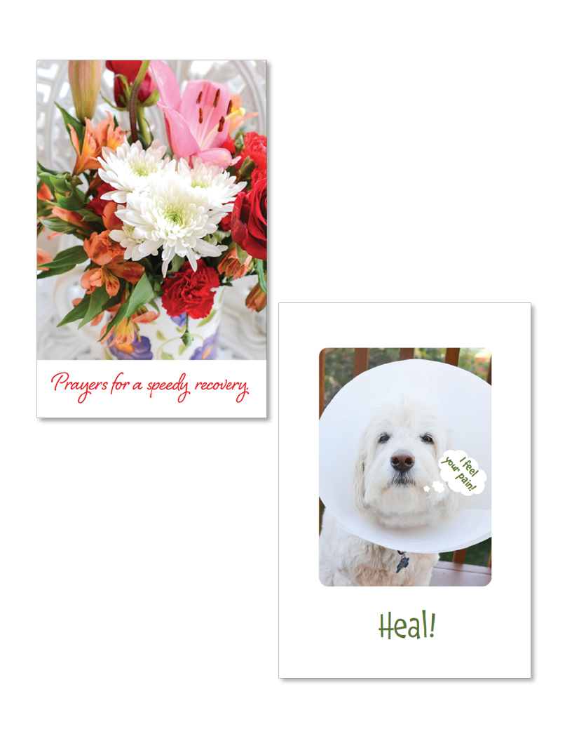 Get well wishes (& minis)