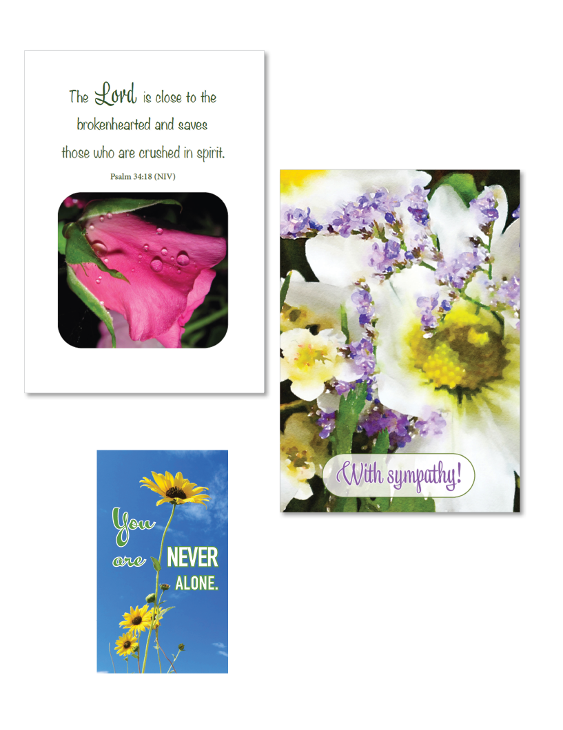 Sympathy cards (& minis)