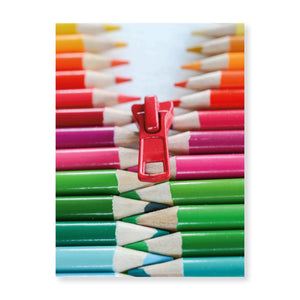 Boxed note cards: colorful objects