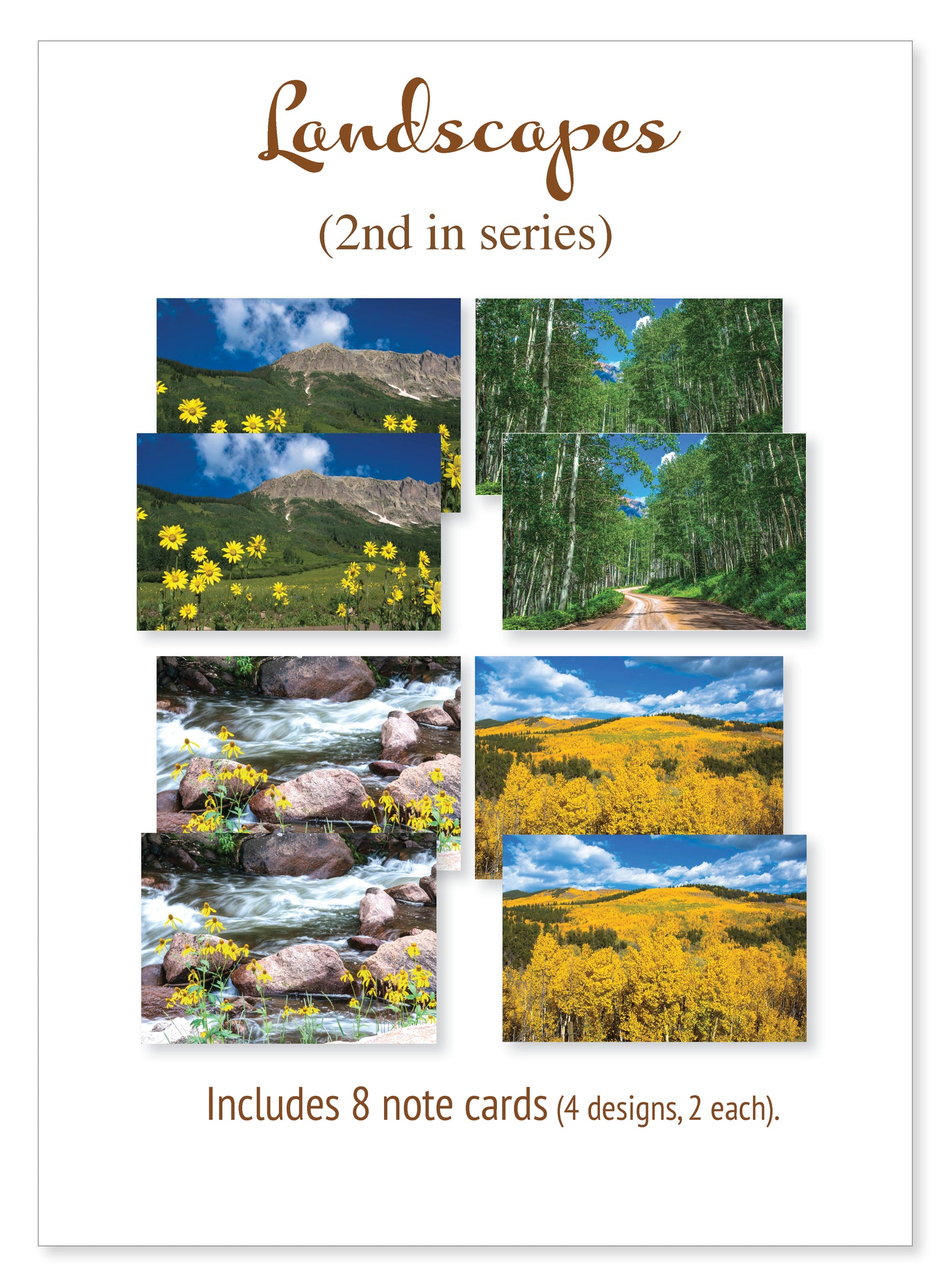Boxed note cards: landscapes (2nd in series)