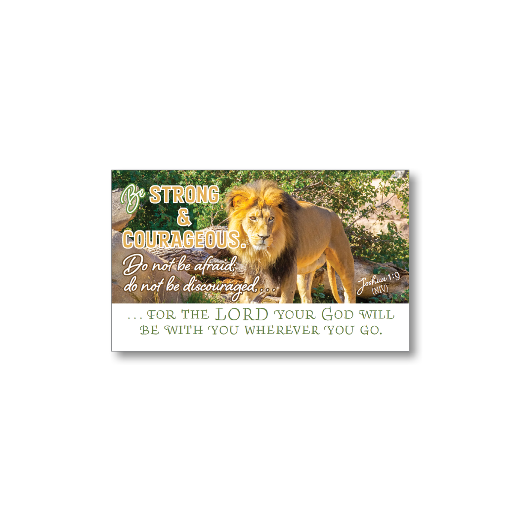 Mini blessings—Be strong and courageous, with scripture (includes 10 mini cards)