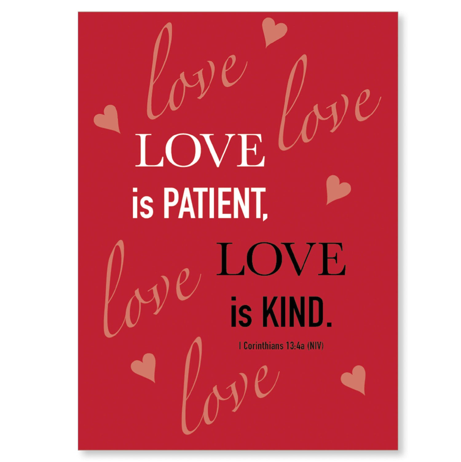 Inspirational card, with scripture (blank inside)