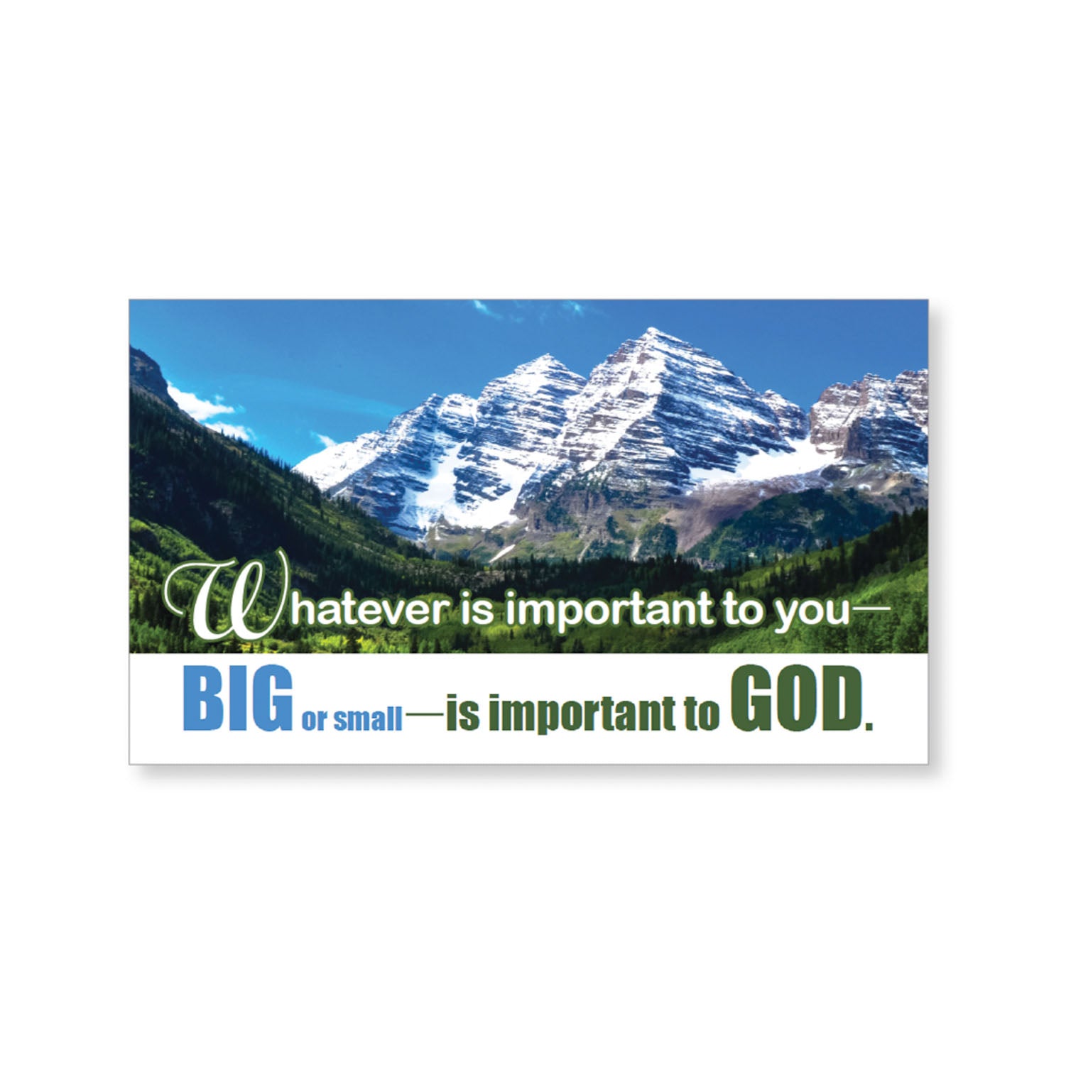 Mini blessings—Whatever is important to you, with scripture (includes 10 mini cards)