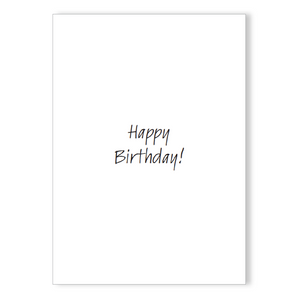 Birthday card, with coordinating mini card