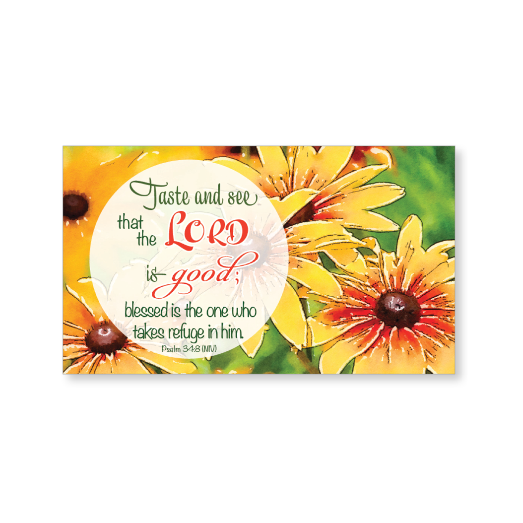 Mini blessings—Taste and see that the Lord is good, with scripture (includes 10 mini cards)