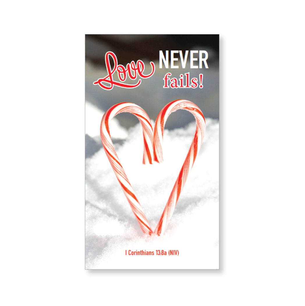 Mini blessings—Love never fails, with scripture (includes 10 mini cards)