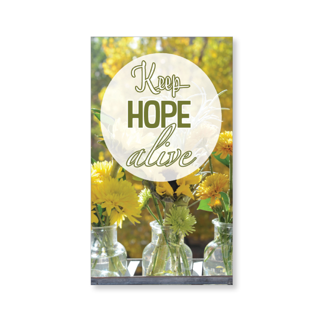 Mini blessings—Keep hope alive, with scripture (includes 10 mini cards)
