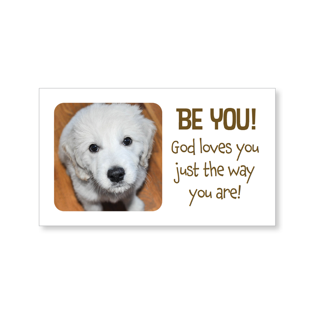 Mini lunch box buddies—BE YOU!, with scripture (includes 10 mini cards)