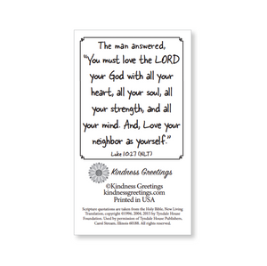 Mini blessings—God is love, with scripture (includes 10 mini cards)