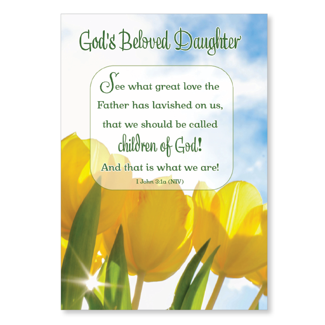 Birthday card, with scripture