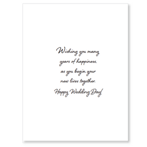 Wedding card, with scripture