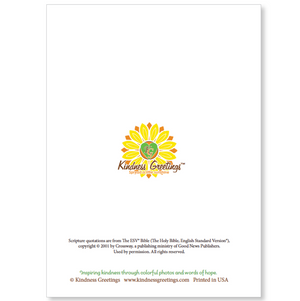 Thank you card, with scripture