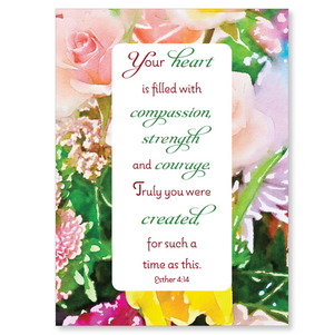 Boxed greeting cards: floral variety, with scripture