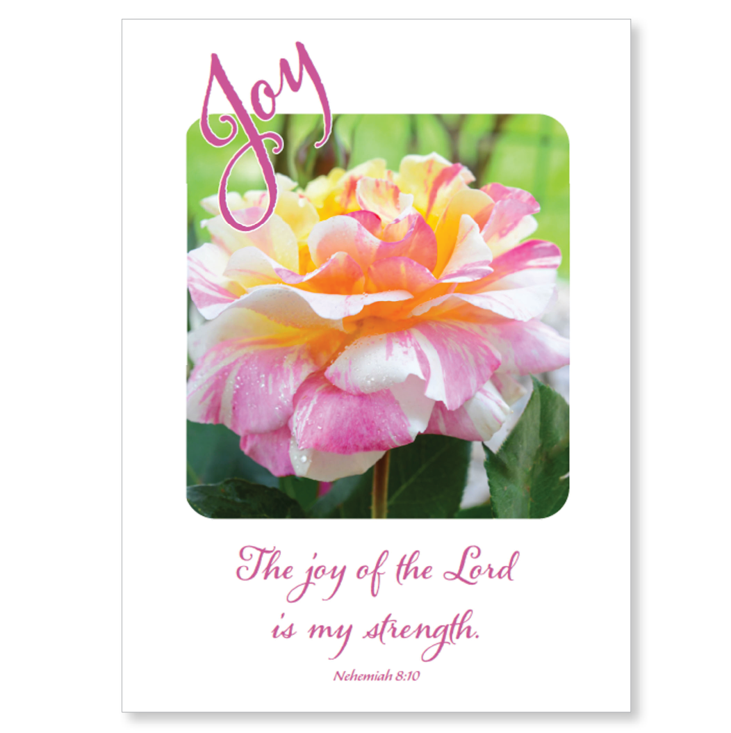 Inspirational card, with scripture (blank inside)