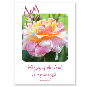 Inspirational card, with scripture (blank inside)