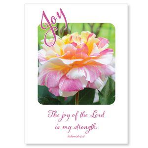 Boxed greeting cards: floral variety, with scripture
