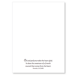 Birthday card, with scripture