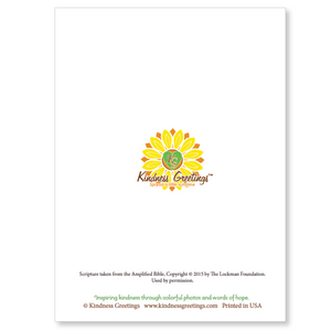 Birthday card, with scripture