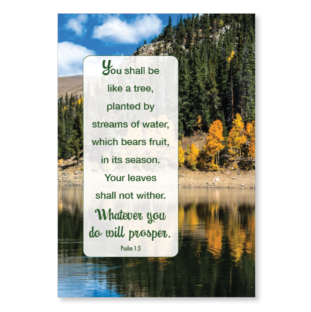 Birthday card, with scripture