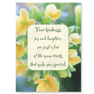 Birthday card, with scripture