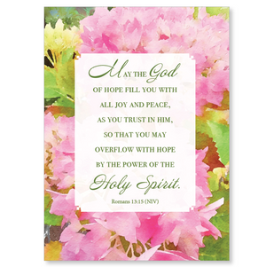 Inspirational card, with scripture (blank inside)