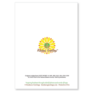 Birthday card, with scripture